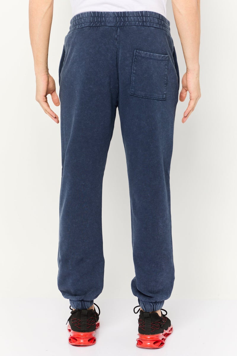 Gas Jeans Men Washed Drawstring Jogger Pants, Dark Navy - Image 2