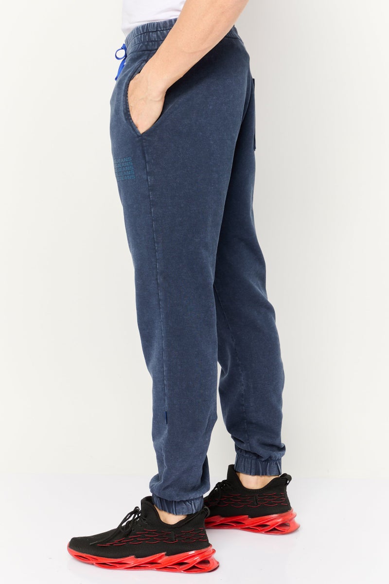 Gas Jeans Men Washed Drawstring Jogger Pants, Dark Navy - Image 4