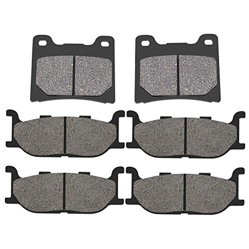 Road Passion Brake Pads Front and Rear Replacement for YAMAHA XVS1100 V-Star Custom Midnight 2007-2008 / XVS1100 V-Star Custom/Classic/Silverado 1999-2009/ Dragstar 1100 XVS1100/ Virago 1100 XV1100 - Image 1
