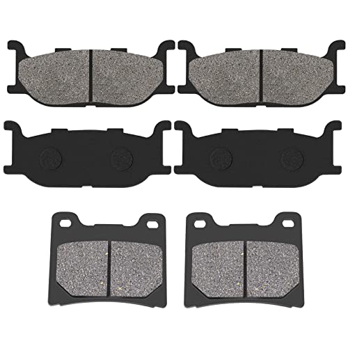 Road Passion Brake Pads Front and Rear Replacement for YAMAHA XVS1100 V-Star Custom Midnight 2007-2008 / XVS1100 V-Star Custom/Classic/Silverado 1999-2009/ Dragstar 1100 XVS1100/ Virago 1100 XV1100 - Image 2