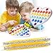 Cucue Simple Fidget Pop Toys Portable Calming Sensory Hand Toys for Fun Stress Relief Soft Flexible FoodGrade Silicone Materials Keychain Durable Poppers for Kids Adults Pack of 3 - Image 4