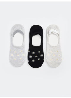 LC WAIKIKI Dream Patterned Women's Ballerina Socks 3-Pack  - Image 1