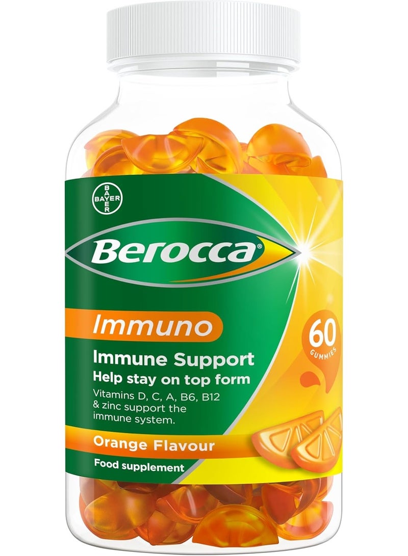 Berocca Immuno Orange Gummies - Immune Support 60s