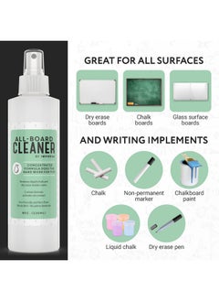 IMPRESA 8Oz Dry Erase/Chalkboard/White Board Cleaner Spray - Made In The Usa - Safe, Gentle, Non-Toxic - Works With Marker, Chalk, Liquid Chalk And More  - Image 2