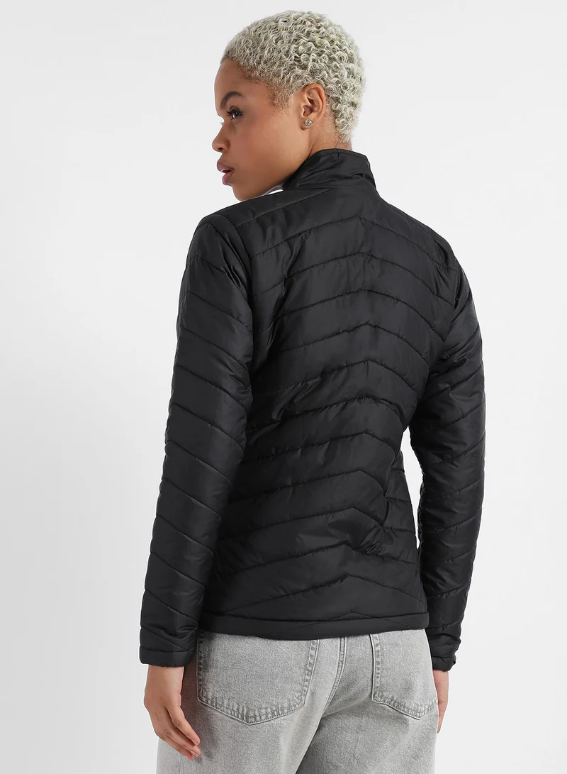 Campus Sutra Campus Sutra Women's Quilted Puffer Jacket With Zip Closure