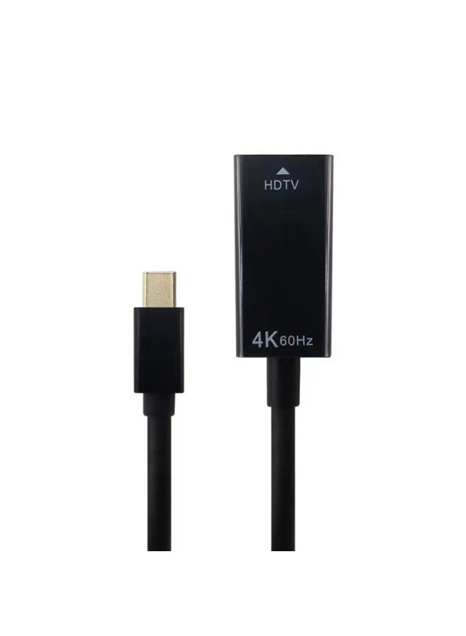 DP TO HDMI1.8 Line 4K/2K Large DPDispiayport TO HDMI HD Line Projector MiniDP-Color:Mini DP To HD Short Line Black  - Image 1