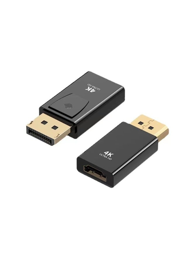 DP TO HDMI1.8 Line 4K/2K Large DPDispiayport TO HDMI HD Line Projector MiniDP-Color:Mini DP To HD Short Line Black  - Image 5