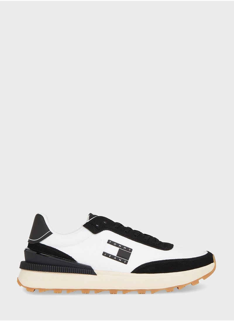 TOMMY JEANS - Lace Up Low Top Sneakers - Image 1