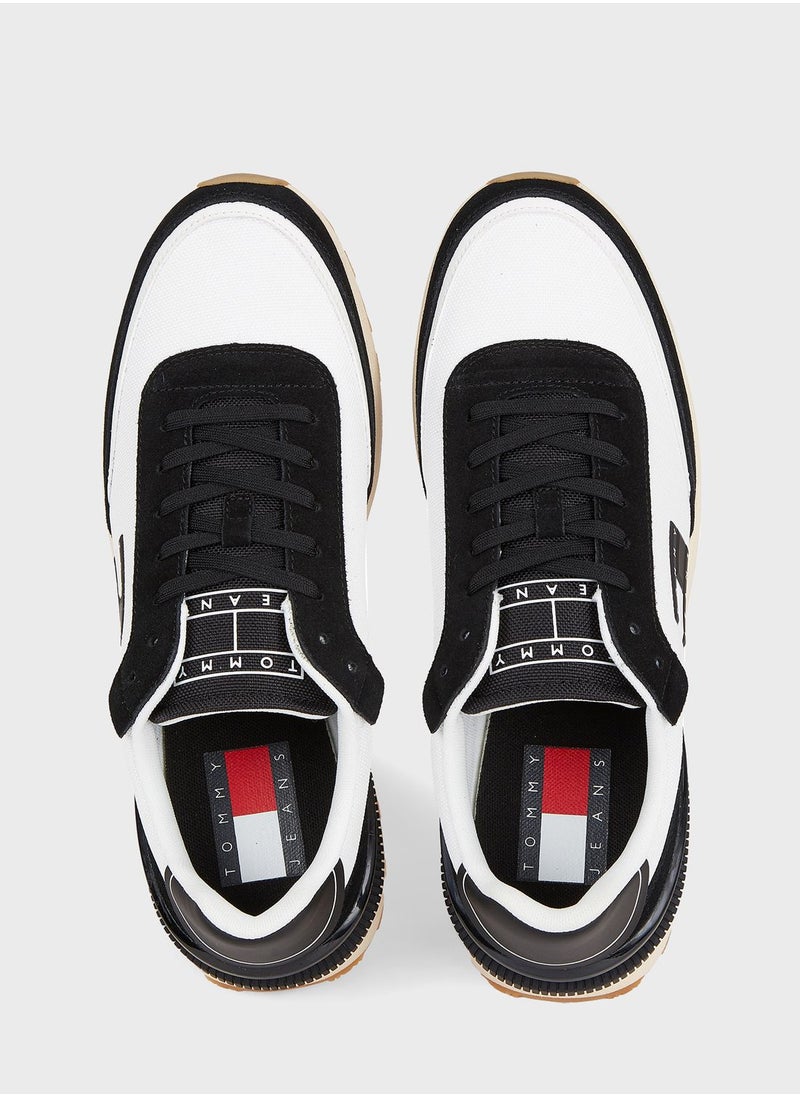 TOMMY JEANS - Lace Up Low Top Sneakers - Image 1
