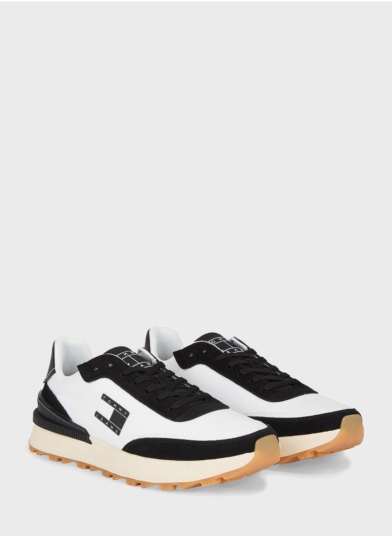 TOMMY JEANS - Lace Up Low Top Sneakers - Image 1