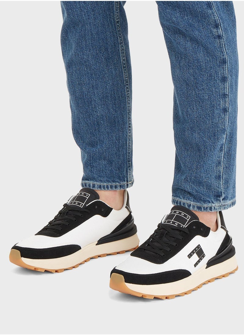 TOMMY JEANS - Lace Up Low Top Sneakers - Image 1