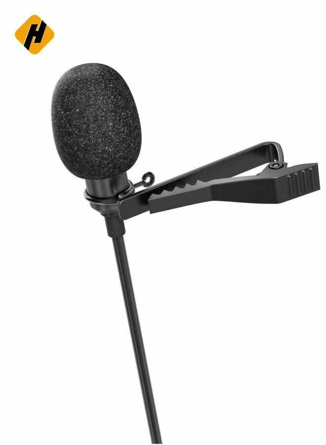 HuHa USB C Lavalier Lapel Microphone for Video Recording Mini Type C/3.5mm Clip-on Mic Plug Play Lav Mic for Android Phone PC Laptop - Image 5