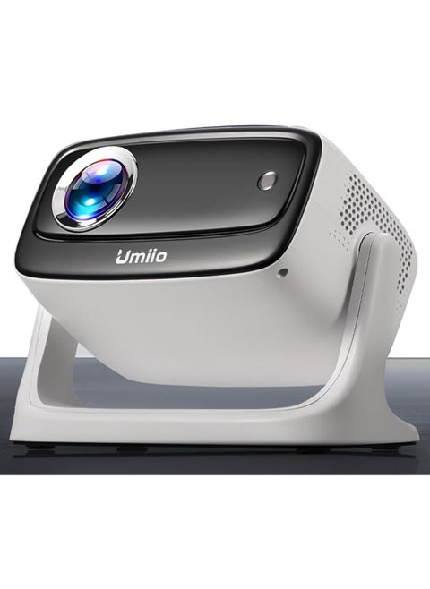 Umiio U10 135° Adjustable Portable Multimedia Projector Full HD 1080P, 4K Supported, WiFi & Bluetooth, LED Dustproof Design for Home Cinema & Outdoor Use, HDMI, Dual USB, AV with Carry Bag