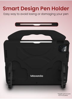 Moxedo Moxedo Shockproof Protective Case Cover Lightweight Convertible Handle Kickstand for Kids with Pencil Holder Compatible for iPad Pro 11 inch (2018 / 2020 / 2021) / iPad Air4 10.9-inch 2020 - Black  - Image 5