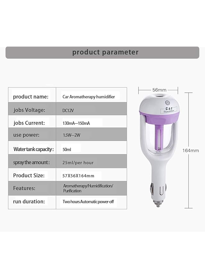 نانوم مرطب هواء السيارة - (أرجواني) - Image 3