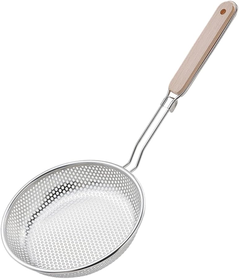Stainless Steel Strainer Spoon Long Handle Oil Filter Colander For Kitchen Cooking - Image 2