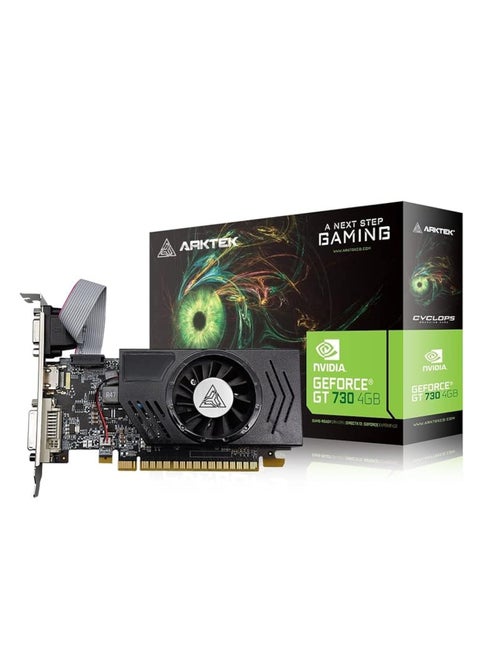 ARKTEK GEFORCE GT730 4GB DDR3 128BIT HDMI, DVI, VGA PCI-E LOW PROFILE Graphic Card - AKN730D3S4GL1