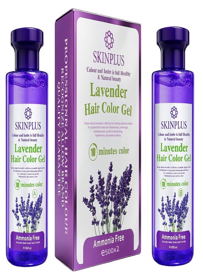 SKINPLUS Lavender Hair Color Dye Gel 1000ml with Mixing Bowl and Dye Brush - Image 3