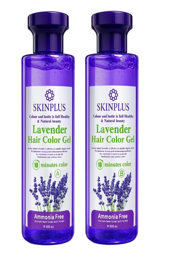SKINPLUS Lavender Hair Color Dye Gel 1000ml with Mixing Bowl and Dye Brush - Image 5