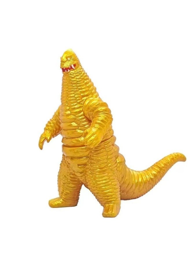 10-14CM Soft Glue Ultraman Monster Toy Degas Sero Galaxy Naixese Full Series Doll-Color:104 Golden Runaway King Of Fred (full Body Sprayed With Gold)  - Image 1