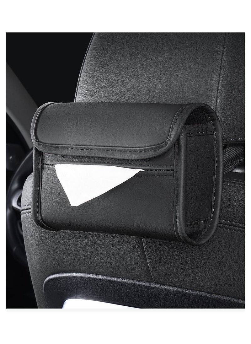 DUNISO - Car Sun Visor Tissue Box Holder Paper Towel Napkin Box Cover Seat Back Bracket Portable Car Mount Organizer Car Accessories - Image 1
