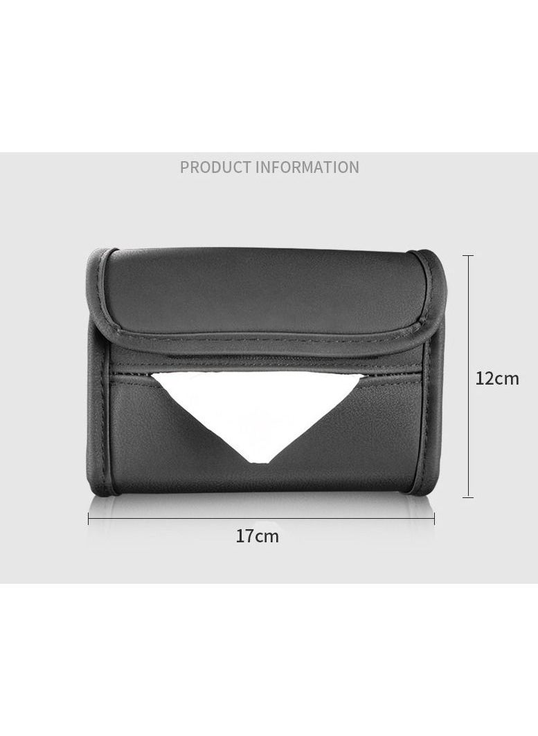 DUNISO - Car Sun Visor Tissue Box Holder Paper Towel Napkin Box Cover Seat Back Bracket Portable Car Mount Organizer Car Accessories - Image 1