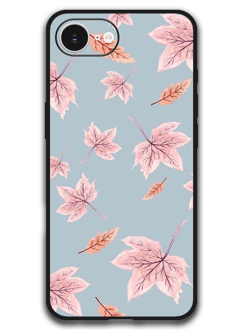 Theodor Case Compatible with Apple iPhone 17e / 16e 6.1 Inch Protection Shockproof Bumper Cover - Autum Leaves - Image 1
