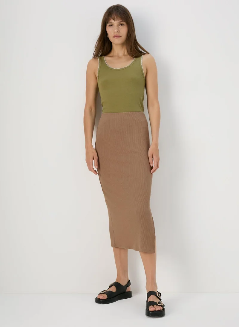 Matalan Natural Rib Skirt