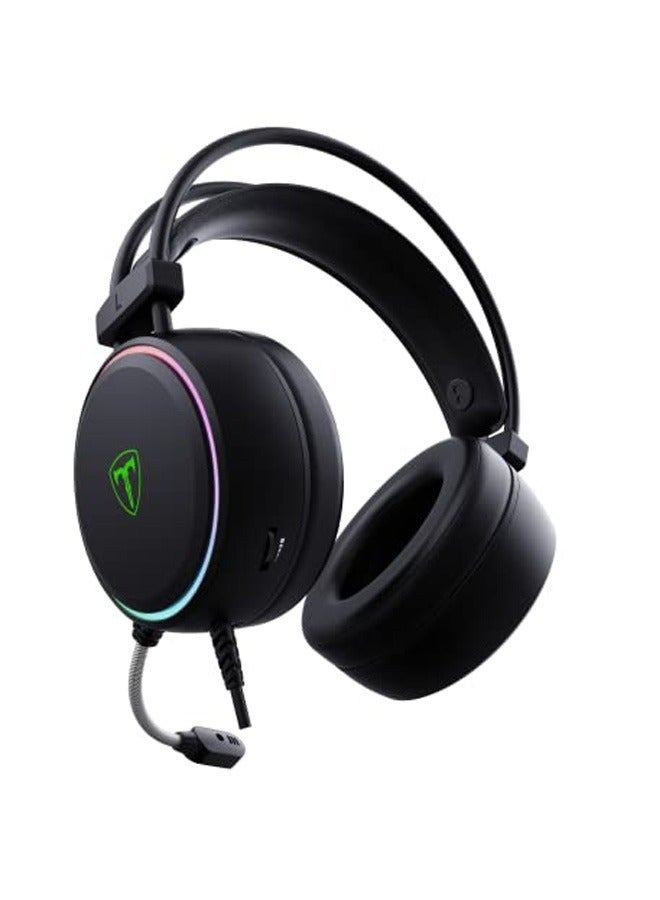 روك بو سماعات ستيريو لعبة مع ميكروفون ، RGB أدى ضوء ، تحيط باس ، ماك المحمول نينتندو متنوعه لعبة الذاكرة الناعمة - Image 2