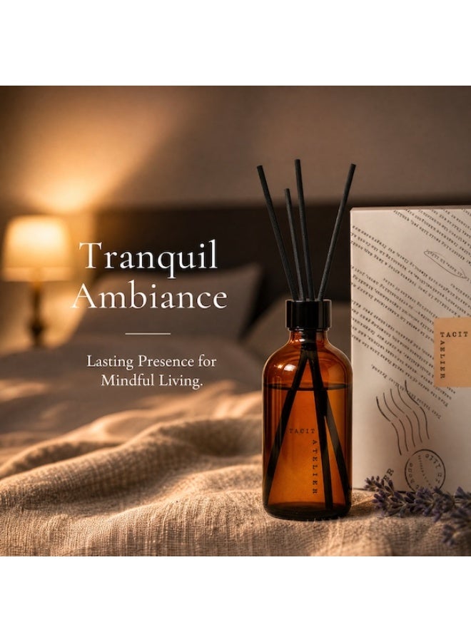 تاسيت أتليه ناشر قصب Tacit Atelier 200 مل | أمبر أود - معطر منزلي طويل الأمد لغرفة النوم والحمام والمكتب | هدية معطر طبيعي - Image 2