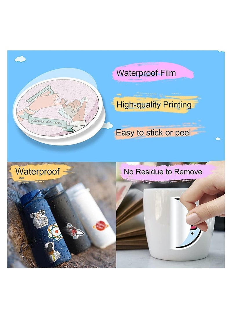 Science Stickers Pack, 100 Pcs Physics Chemistry Biology Experiment for Hydroflask Laptop Water Bottle Kids Teens Students Teachers, Waterproof Vinyl Laboratory Decal  - Image 5