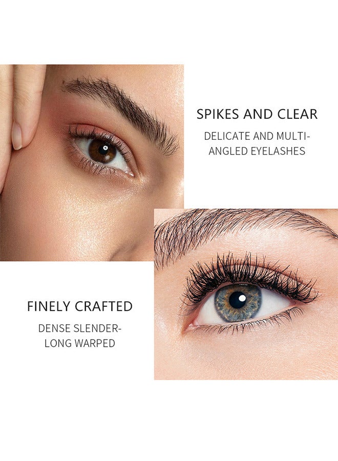 pudaier Volumizing Waterproof Mascara Natural Long-Lasting Waterproof Silicone Brush 4D Mascara (Black) - Image 5