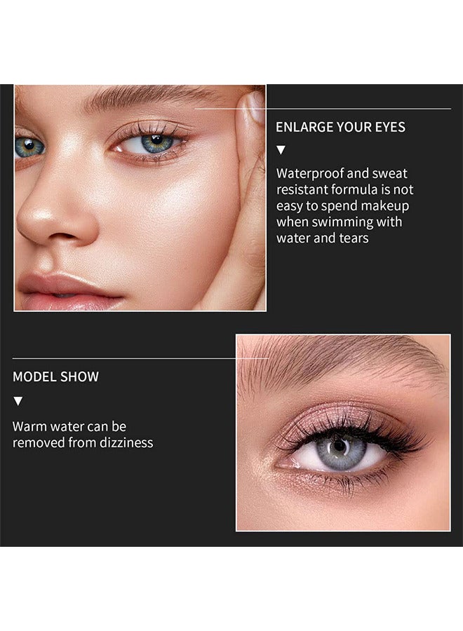 pudaier Volumizing Waterproof Mascara Natural Long-Lasting Waterproof Silicone Brush 4D Mascara (Black) - Image 4