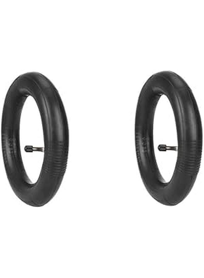 8.5x3.0 Off Road Scooter Tire and 90 Degree Curved Inner Tube Set Black Rubber - Image 1