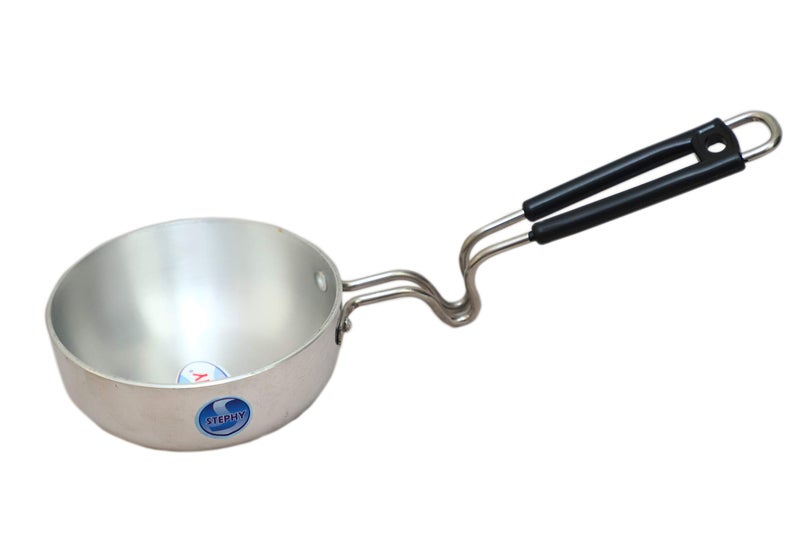 STEPHY Aluminium Tadka Pan with Unbreakable Steel Handle Tadka Pan (11+15 cm) - Image 5