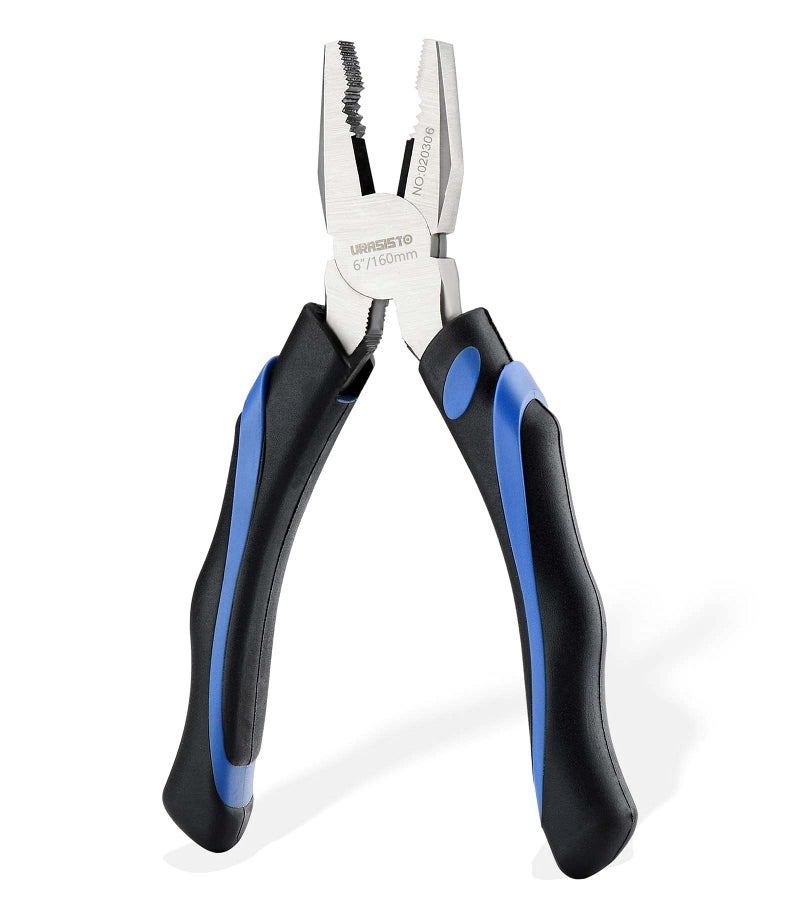 URASISTO 6-Inch Linesman Pliers with heavy Duty Nickel Chromium Steel Construction - Image 1