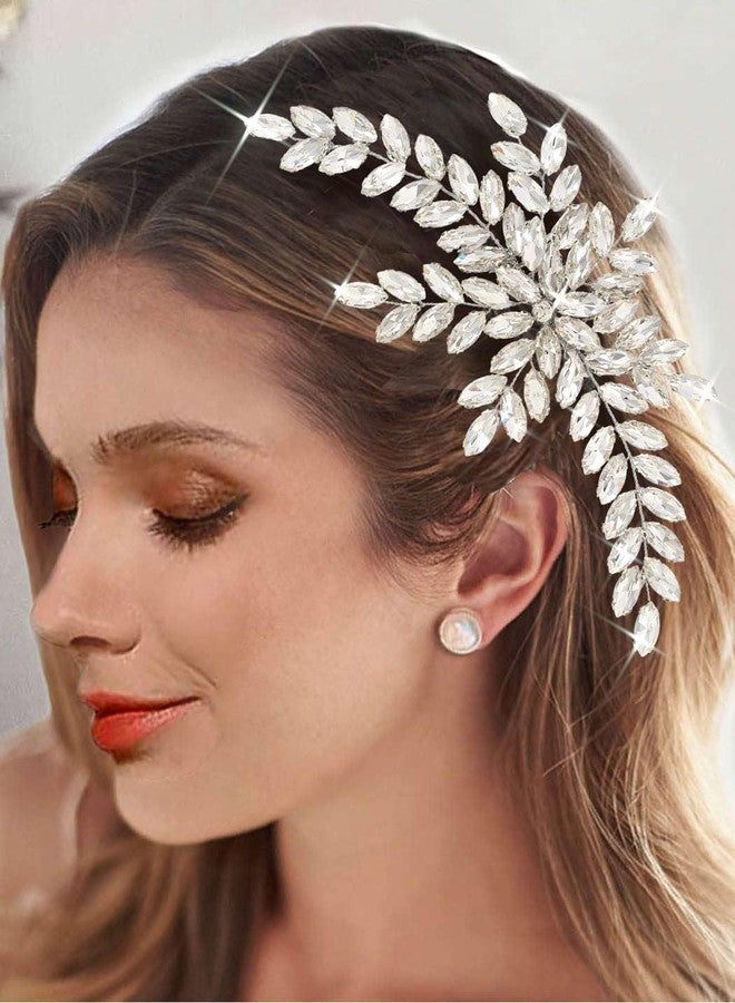 JONKY Rhinestone Bride Wedding Hair Comb Crystal Hair Jewelry Bridal Hair Accessories for Women - Image 1