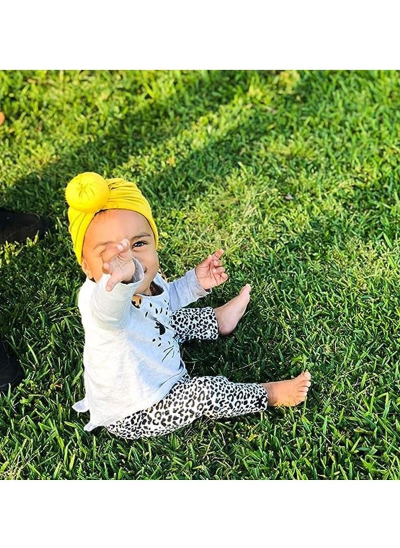 Gonice Turban Hat for Baby Infant Cap Hats with Bow Knot Soft Cute Nursery Beanie  - Image 4