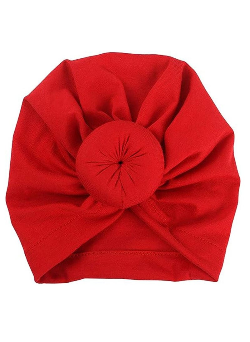 Gonice Turban Hat for Baby Infant Cap Hats with Bow Knot Soft Cute Nursery Beanie  - Image 5