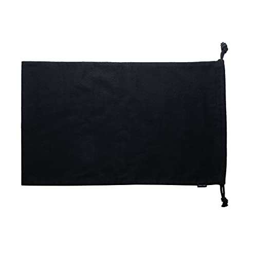 ZENPAC Cloth Bags, Black Duster Flannel Boot Storage with Drawstring Closure, Washable Breathable Cotton Fabric for Shoe, Luggage, 12.5x20.5, 2 Pack - Image 2