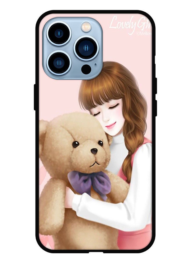Theodor Protective Case Cover For iPhone 13 Pro Lovely Girl Witih Teddy - Image 1