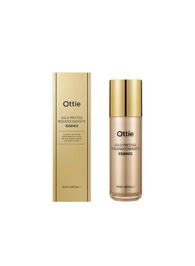 أوتي إسنس Ottie Gold Prestige Resilience Energetic بحجم 50مل | عناية فاخرة مضادة للشيخوخة | تُنشّط وتُشدّ البشرة | K-Beauty - Image 1