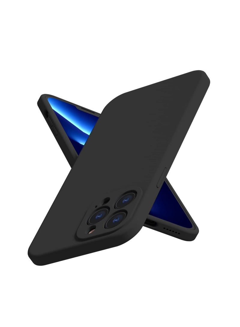 iPhone 13 Pro Max Silicone Case Full-Body Soft Liquid Gel Rubber Cover Shockproof Bumper Anti-Scratch Anti-Fingerprint Anti-Drop Slim Cover - Image 1