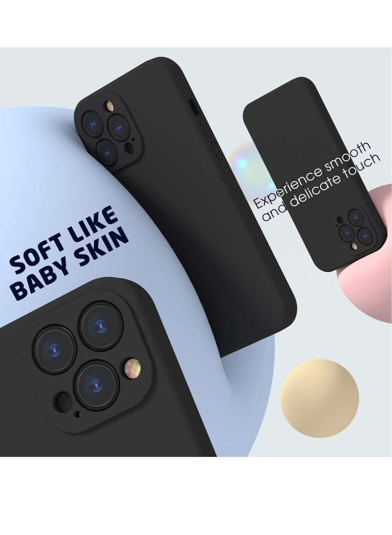 iPhone 13 Pro Max Silicone Case Full-Body Soft Liquid Gel Rubber Cover Shockproof Bumper Anti-Scratch Anti-Fingerprint Anti-Drop Slim Cover - Image 4