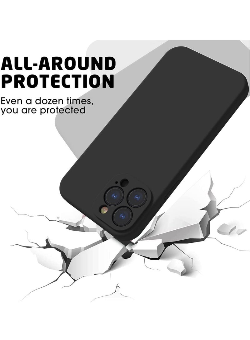 iPhone 13 Pro Max Silicone Case Full-Body Soft Liquid Gel Rubber Cover Shockproof Bumper Anti-Scratch Anti-Fingerprint Anti-Drop Slim Cover - Image 2