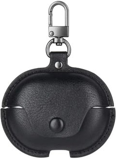 فكرة Fekra Soft Case For Huawei FreeBuds Pro 2 TWS Earphone Accessories FreeBuds Pro/freebuds pro2 Luxury Leather Storage Bag Earphone Cover Keychain (Black)