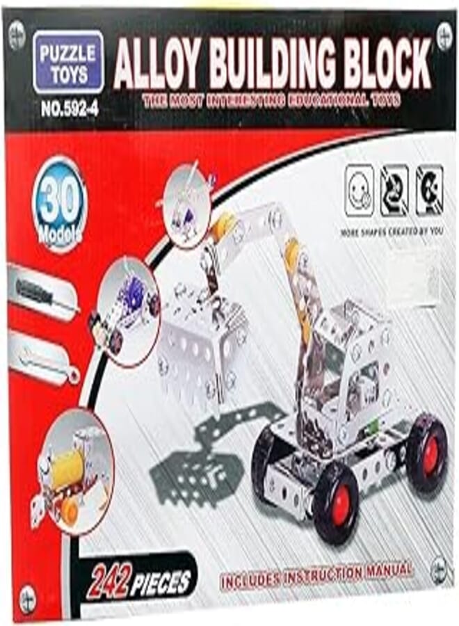 242 Pieces Metal Meccano Toy