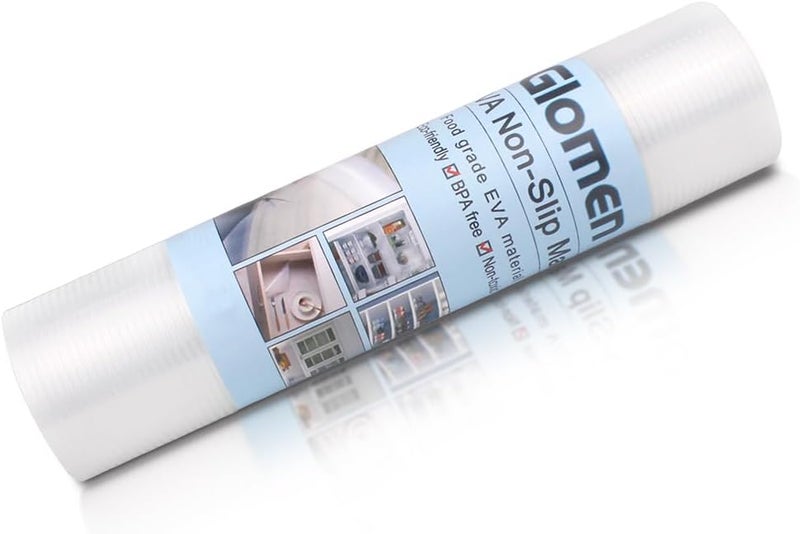 Glomen Shelf Liner, Non-Slip Cabinet Liner, Washable Oil-Proof for Kitchen Cabinet, Shelves, Refrigerator, Storage, Desks, 20 Inches x 20 FT, Non Adhesive Drawers Liner… (20 Inches x 20 FT, Thickened) - Image 3