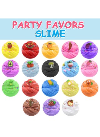 18 Packs Slime Kit for Kids Non-sticky, glossy, and scented cloud slime for kids, girls, and Boys- Perfect for birthday gifts and favors. Fun Play [70ML x18] - view 4