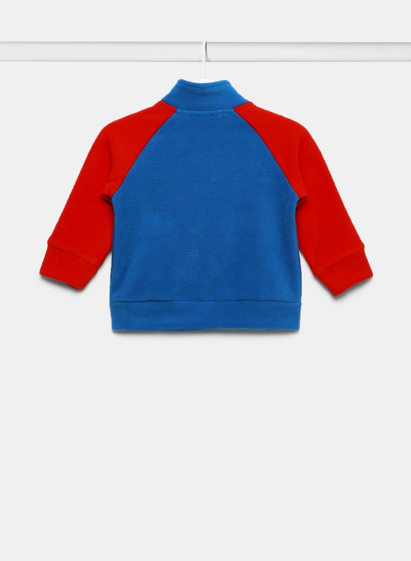 Zarafa boy long sleeve zip through jacket blue red  - Image 2